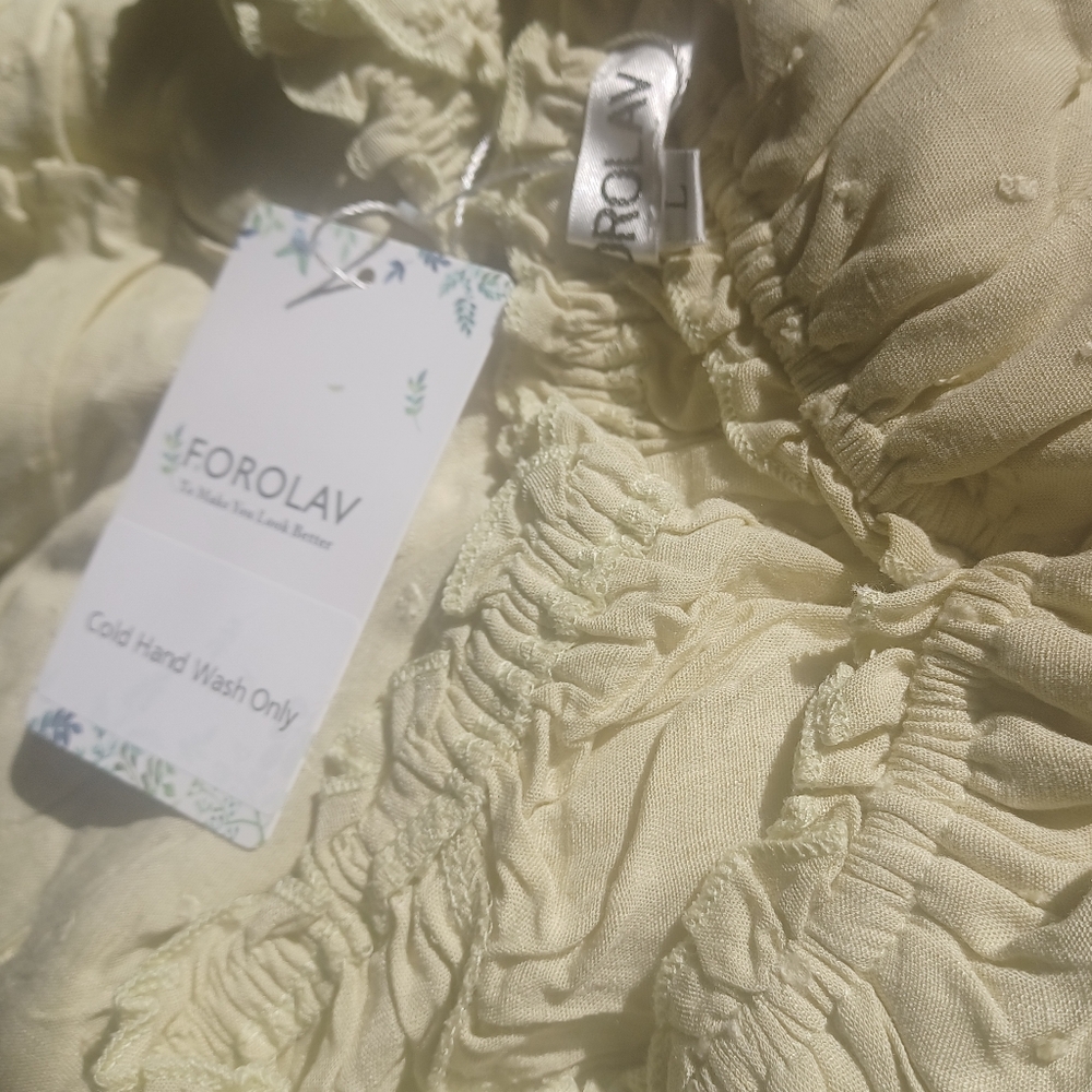 FOROLAV Ruffle Flowy Romper Dress - Picture 9 of 13